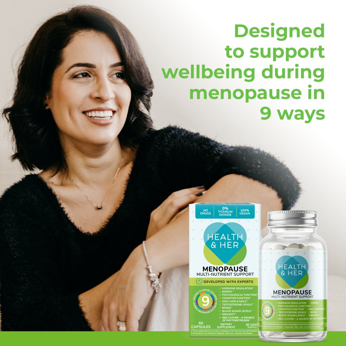 Health & Her Menopause MultiNutrient Support Supplement Health & Her